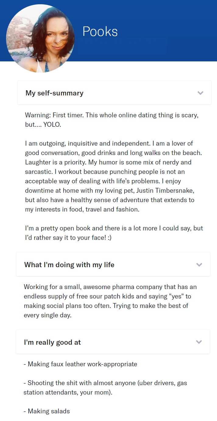 What to say on a online dating profile